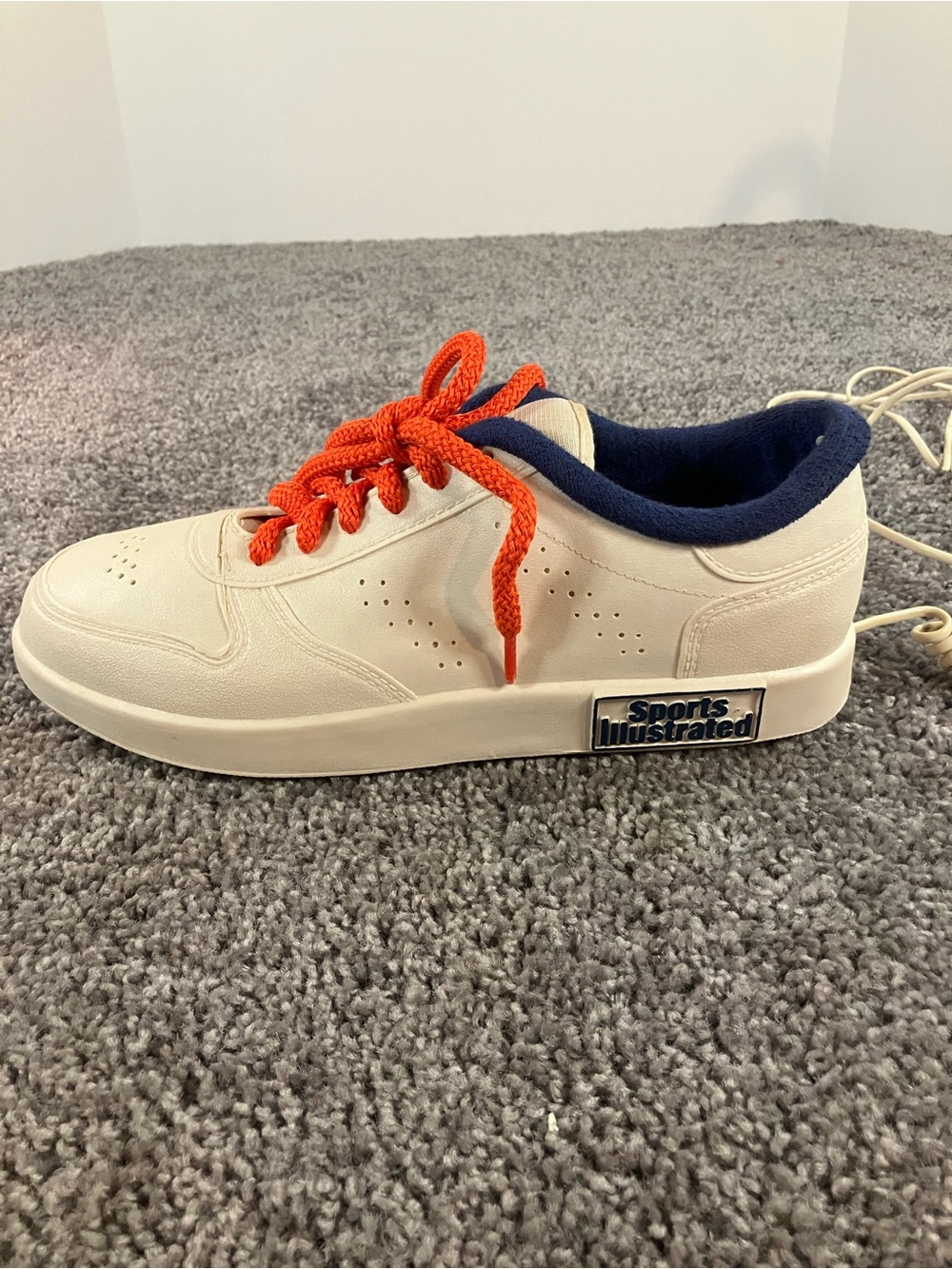 Vintage Sports Illustrated Shoe Sneaker Phone White Navy Corded Telephone Works!